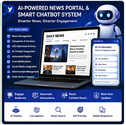 AI-Powered News Portal & Smart Chatbot System