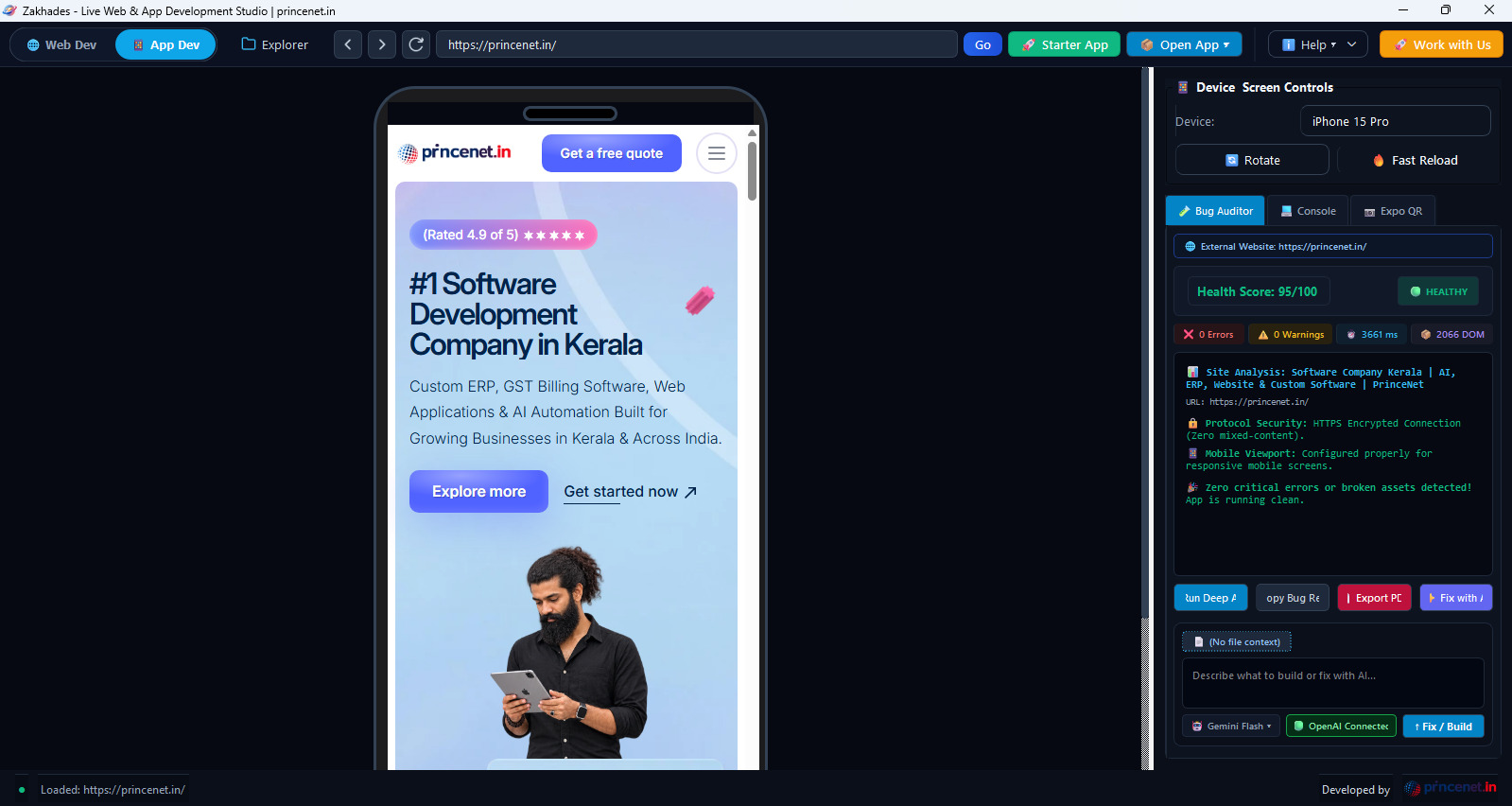 Say Goodbye to Heavy Emulators: The Instant Sandbox Tool Every Web & Mobile App Developer Needs - PrinceNet Technologies Kerala
