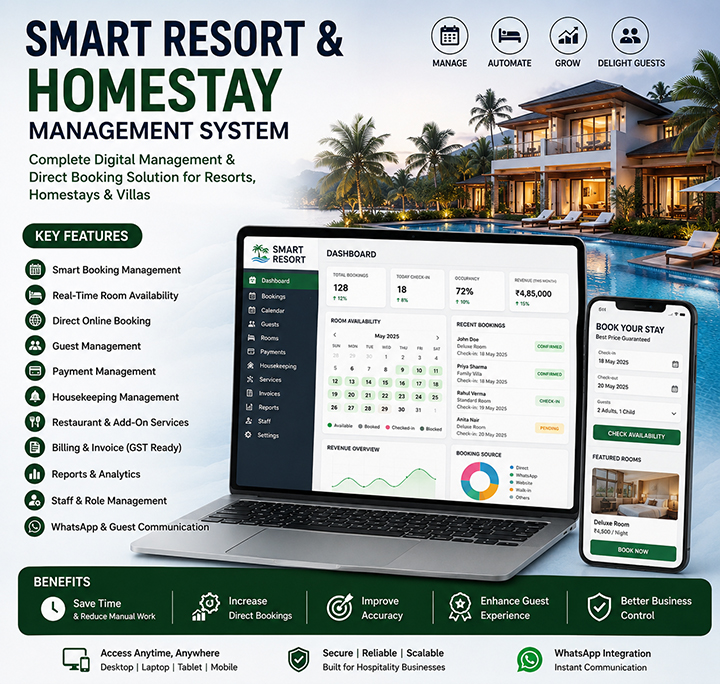 Smart Resort & Homestay Management System