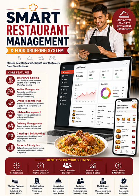 Smart Restaurant Management & Food Ordering System