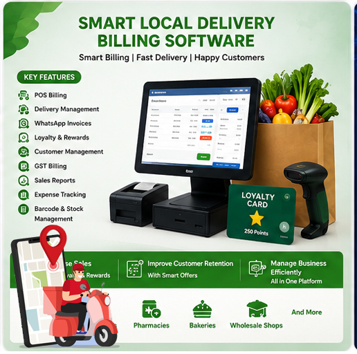 Smart Local Delivery Billing & Loyalty Management Software